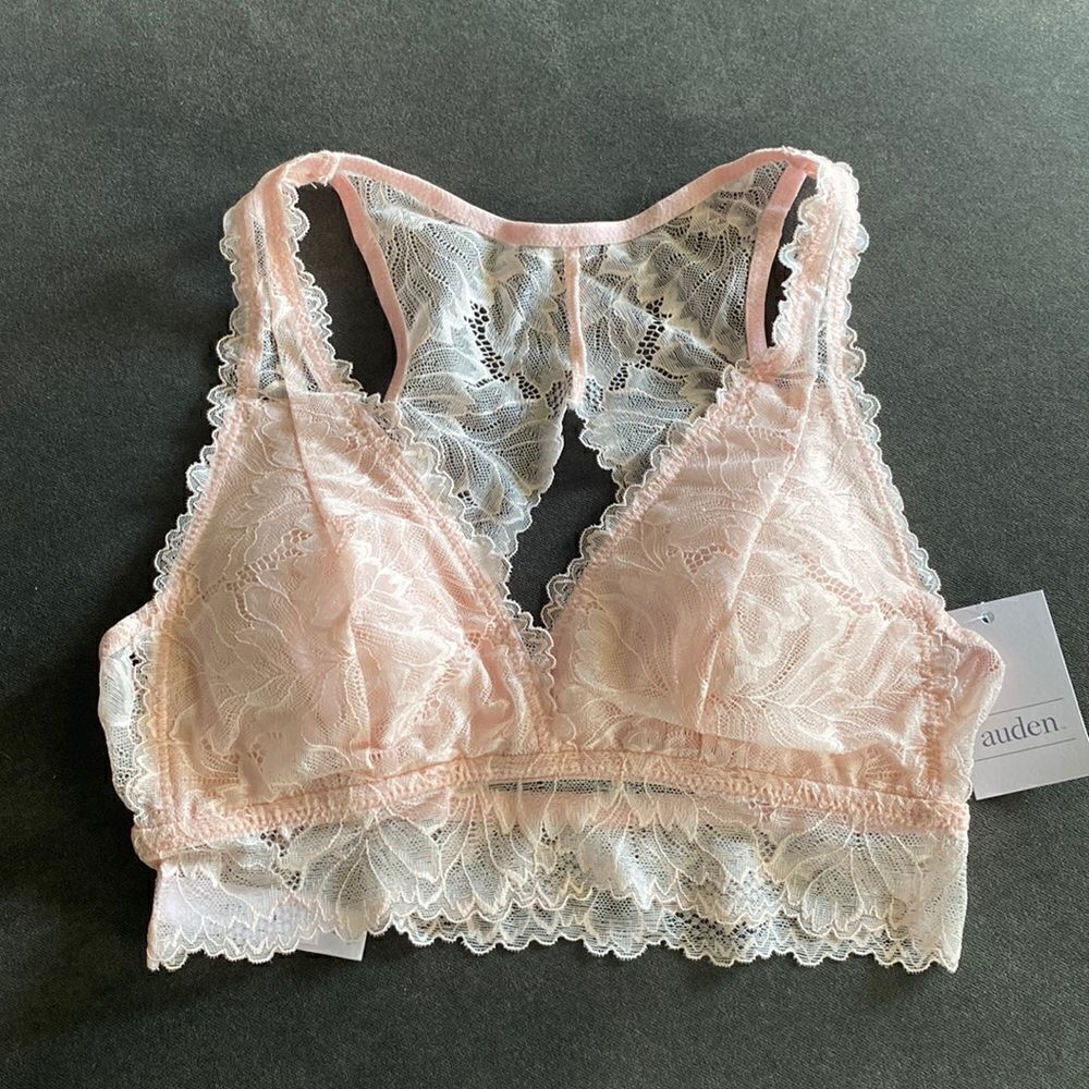Women’s Auden Pink Lightly Lined Bralette Size XS NWT